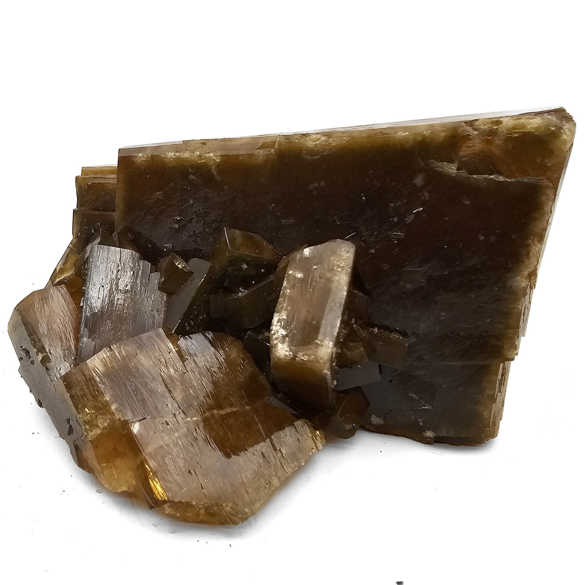 Golden Barite specimen, barium sulfate, from Xiefang Mine, Jiangxi Province, China.