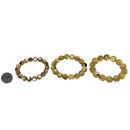 Golden Mica - Round Bead Bracelet - Solar Plexus Chakra - Brazil 