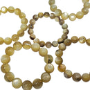 Golden Mica - Round Bead Bracelet - Solar Plexus Chakra - Brazil 
