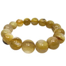 Golden Mica - Round Bead Bracelet - Solar Plexus Chakra - Brazil 