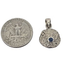 Goopies - Pendant - Tsavorite (green) - Tanzania - Blue Sapphire - Sri Lanka - Sterling Silver - Broken Ox Creations - BC, Canada 