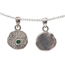 Goopies - Pendant - Tsavorite (green) - Tanzania - Blue Sapphire - Sri Lanka - Sterling Silver - Broken Ox Creations - BC, Canada 