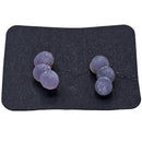 Grape Agate - Stud Earring - Indonesia - Sterling Silver - Third Eye and Crown chakras