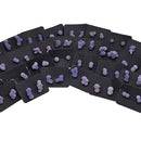 Grape Agate - Stud Earring - Indonesia - Sterling Silver - Third Eye and Crown chakras