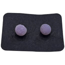 Grape Agate - Stud Earring - Indonesia - Sterling Silver - Third Eye and Crown chakras