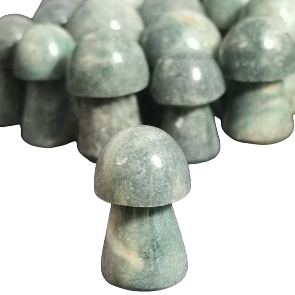 Green Aventurine Mushroom - Carving