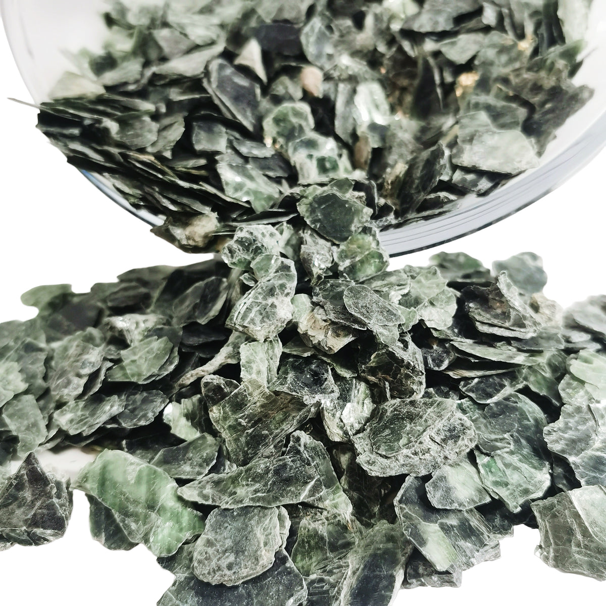 Green Chlorite Flakes specimen from Whitehorse, Yukon, Canada.