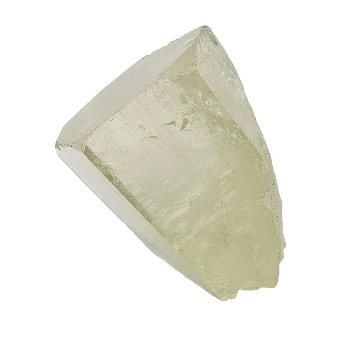 Green Aquamarine specimen, a variety of beryl, from Nagar District, Gilgit-Baltistan, Pakistan.