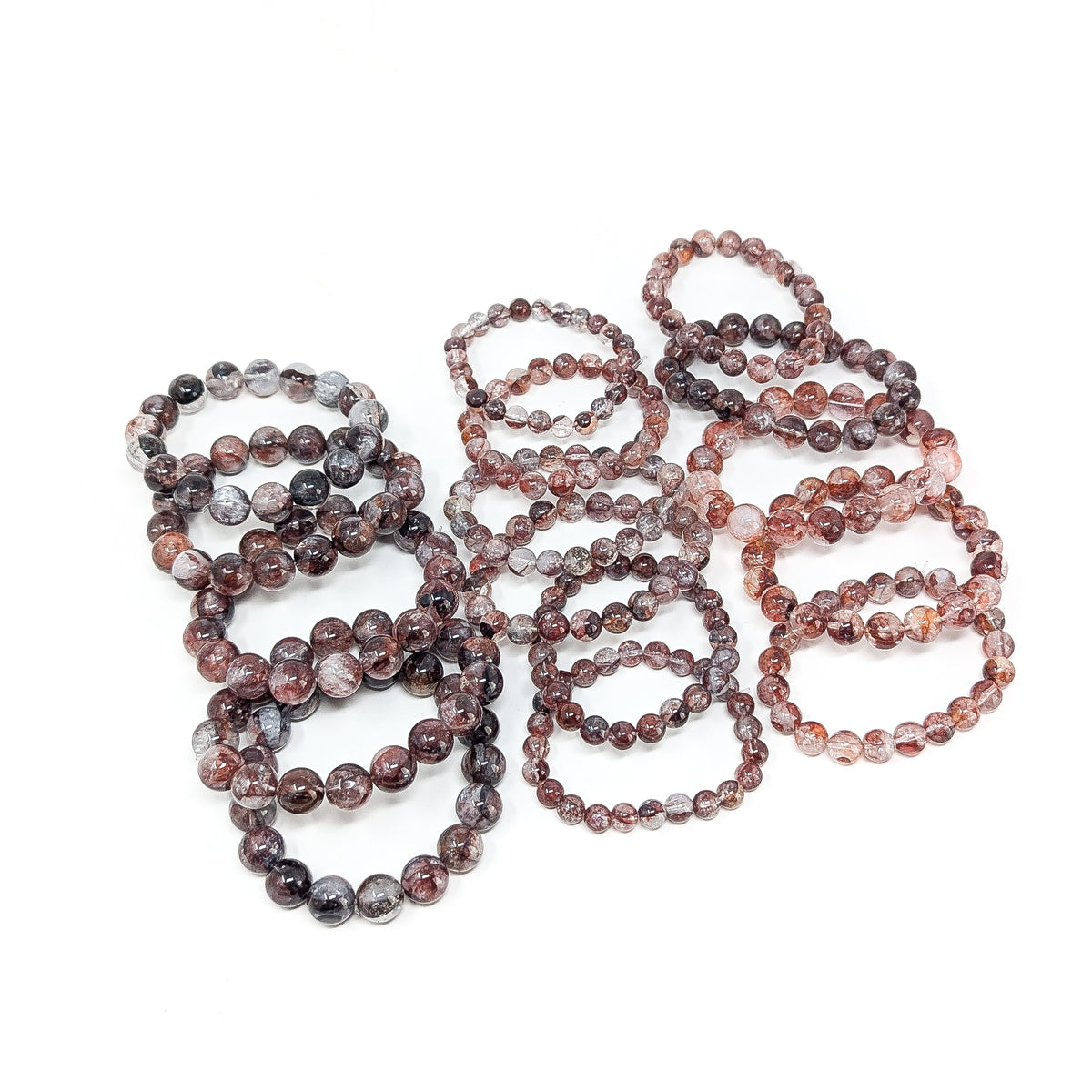 Hematite Quartz bead bracelet.