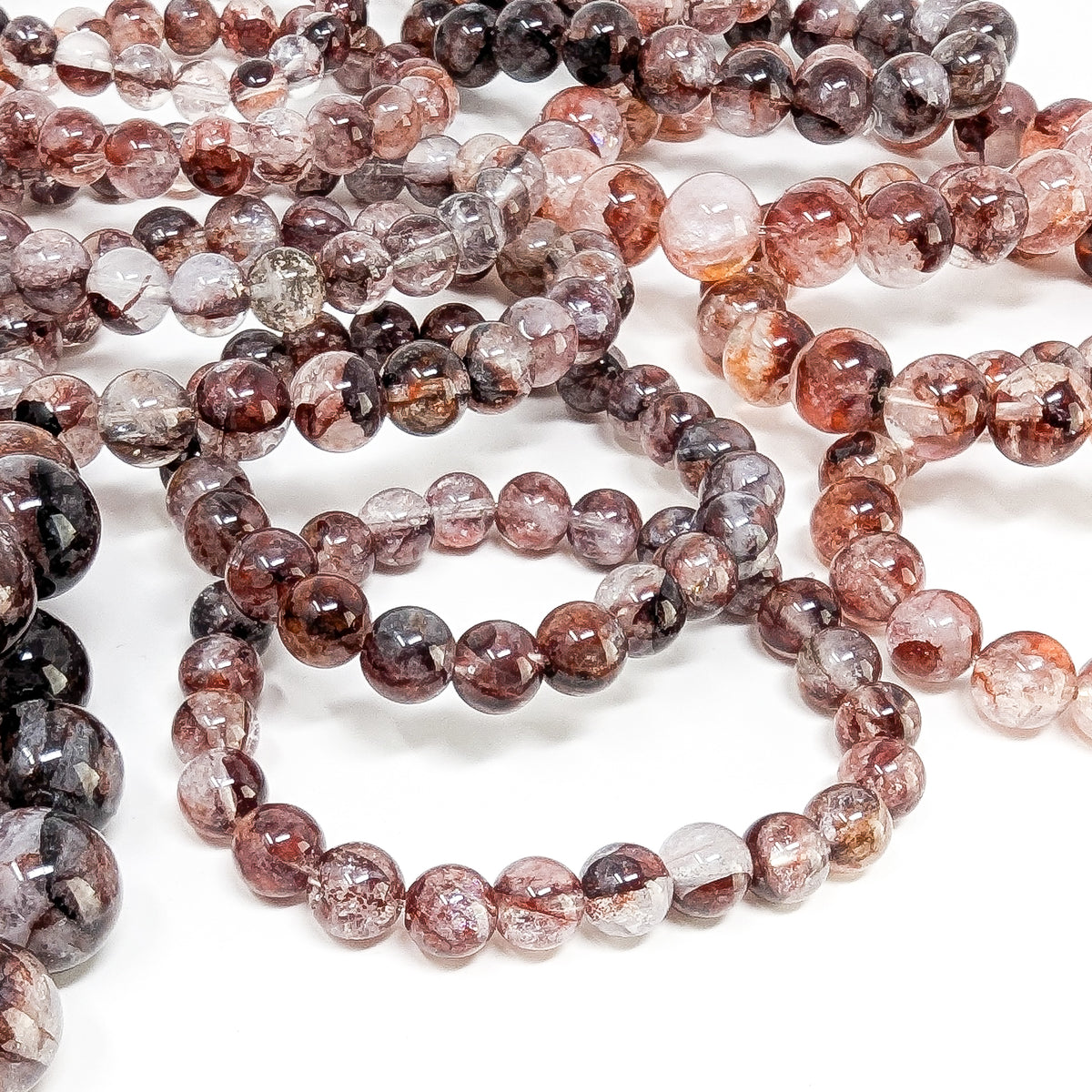 Hematite Quartz bead bracelet.