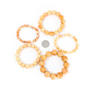 Honey Agate - Round Bead Bracelet