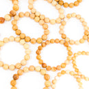 Honey Agate - Round Bead Bracelet