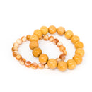 Honey Agate - Round Bead Bracelet