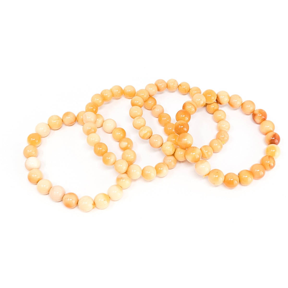 Honey agate round bead bracelet, photo 8 of 10
