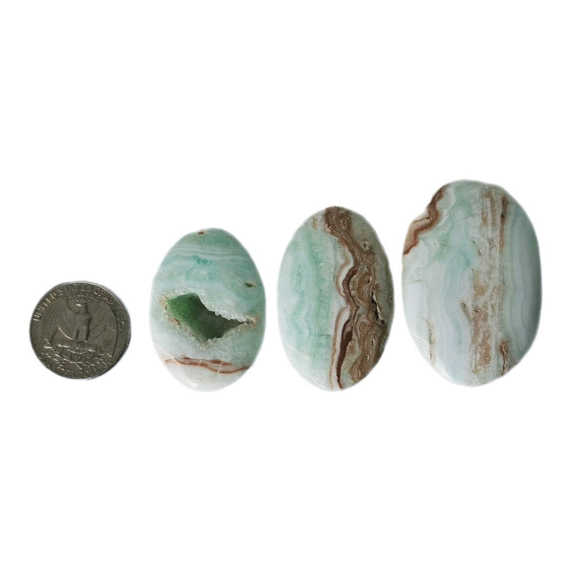 Caribbean Calcite palmstone.