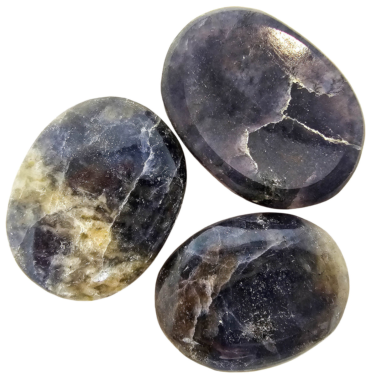 Iolite worry stone from India.