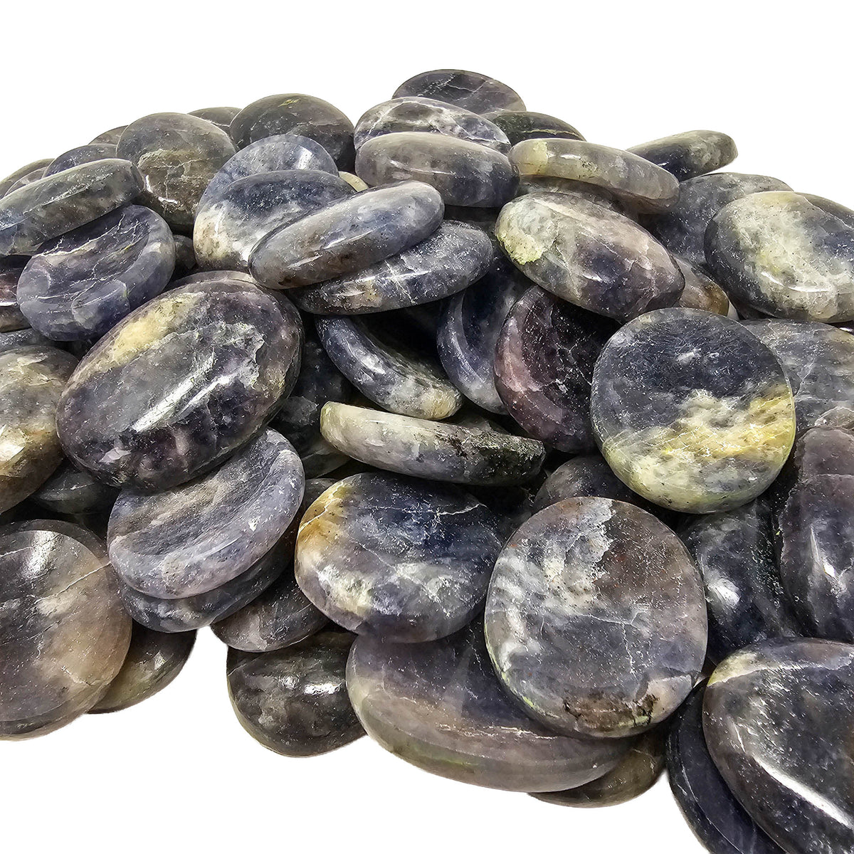 Iolite worry stone from India.