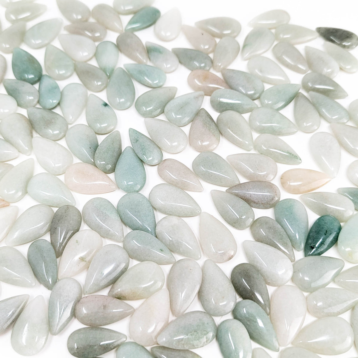 Jadeite Teardrop tumble.