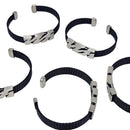 Jagged Design - Fiber Cuff Bracelet