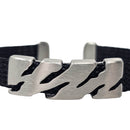 Jagged Design - Fiber Cuff Bracelet