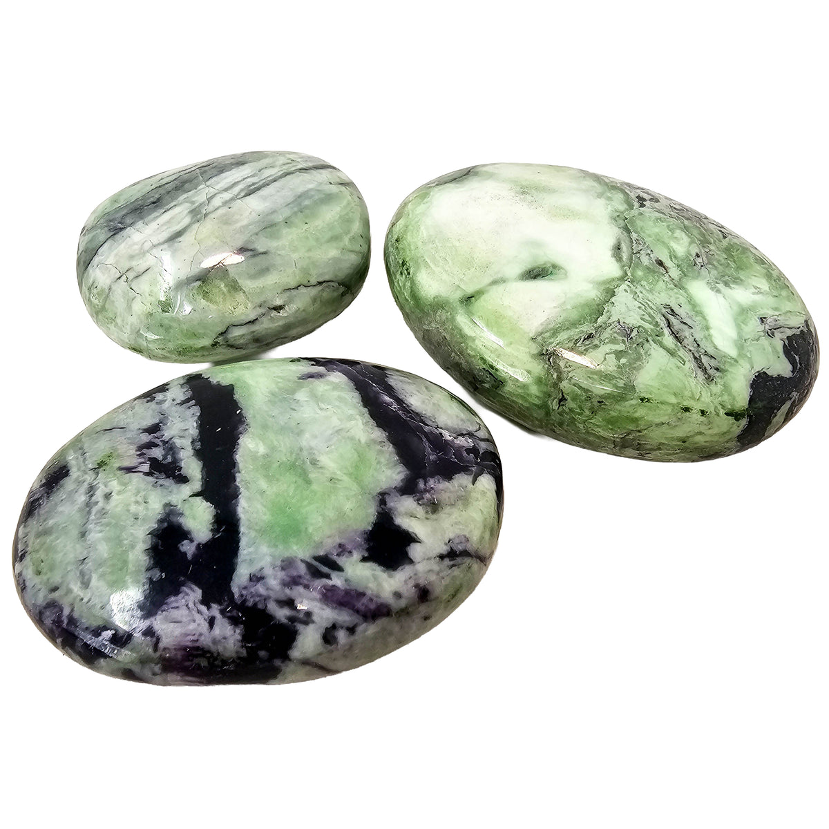 Kammererite palm stone from India.