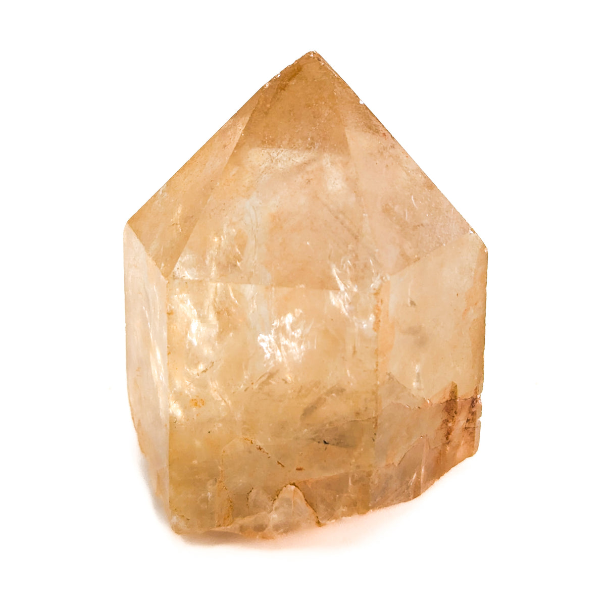 Kundalini citrine from DR Congo – close-up of a single point
