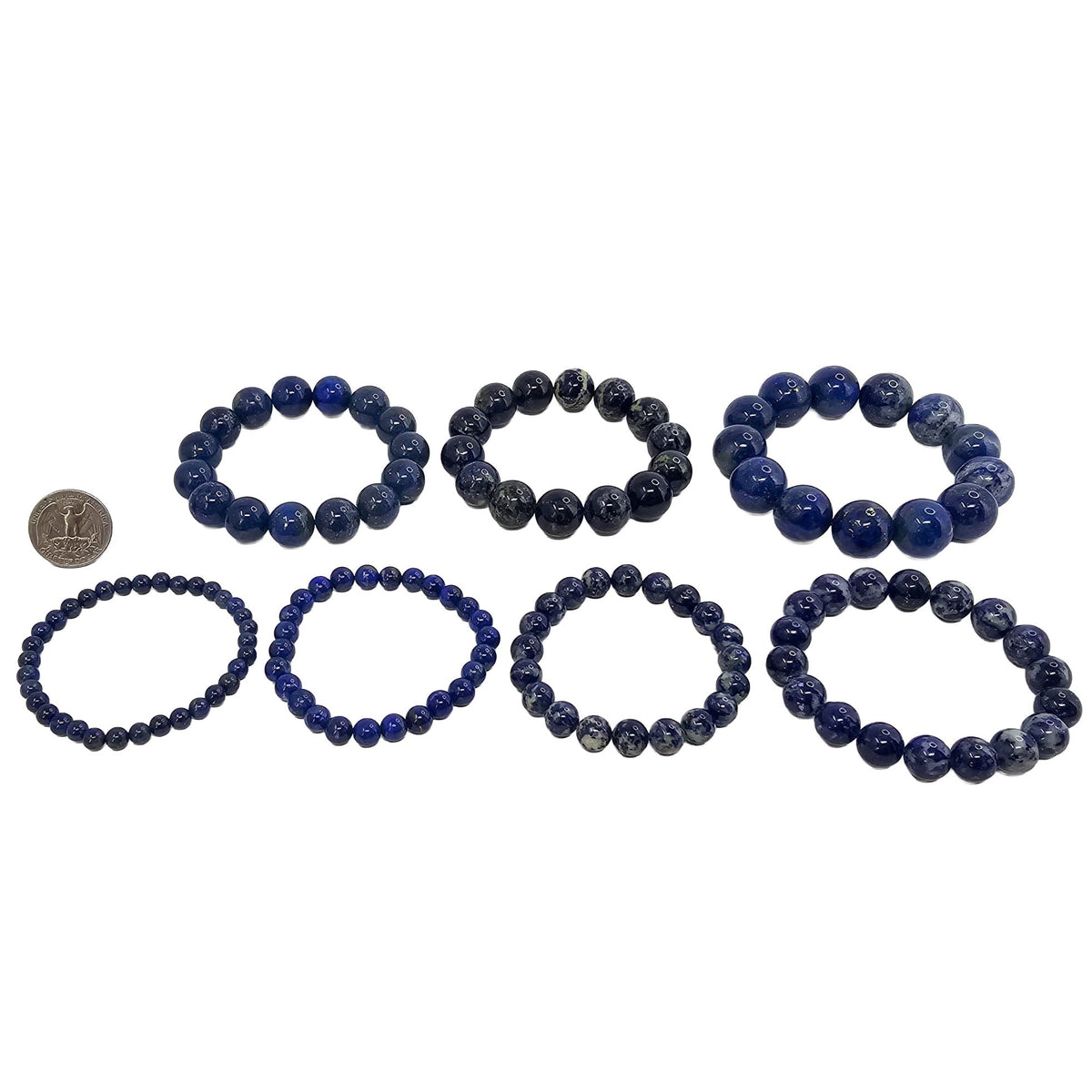 Lapis Lazuli - Bead Bracelet - Afghanistan - Throat and Third Eye Chakra
