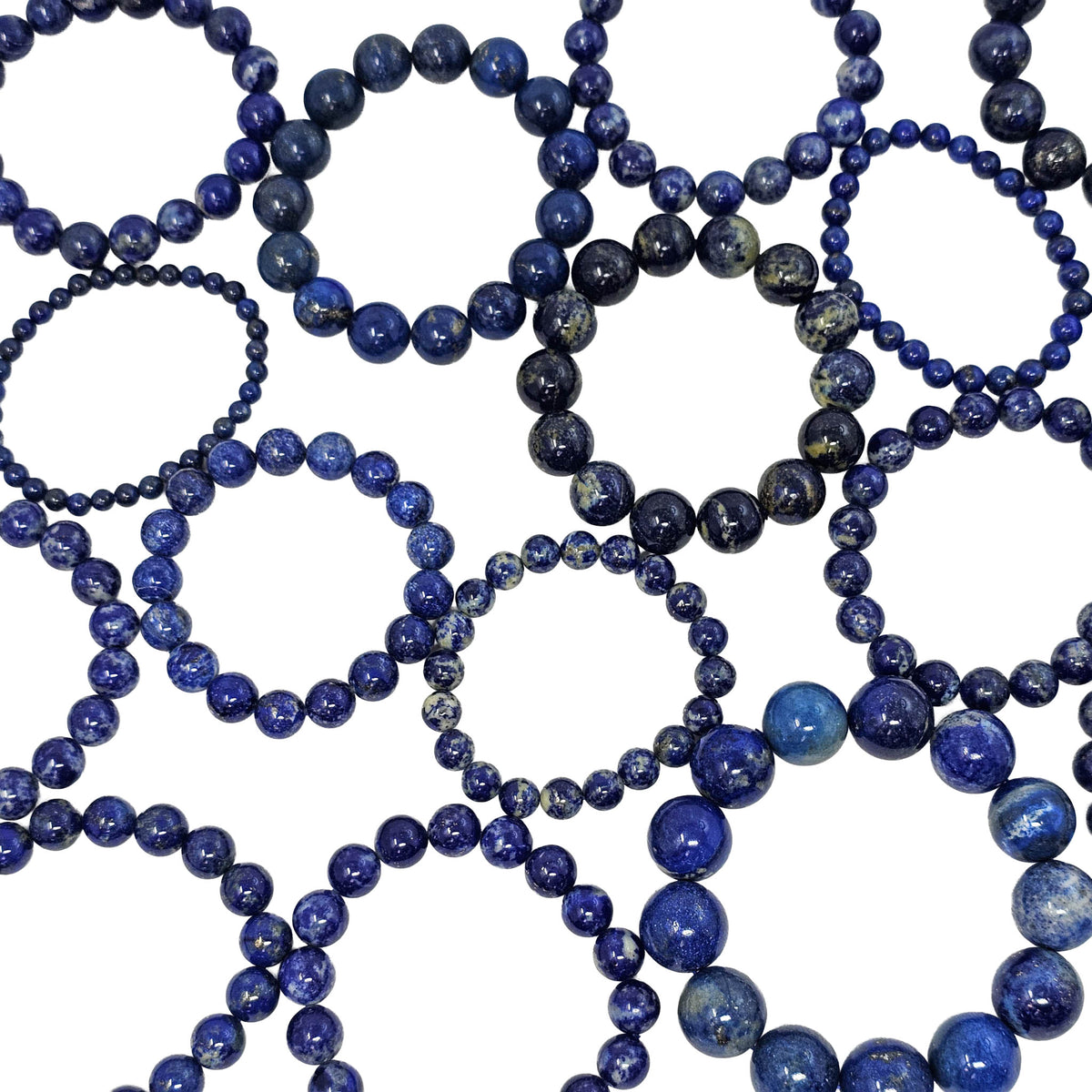 Lapis Lazuli - Bead Bracelet - Afghanistan - Throat and Third Eye Chakra
