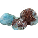 Larimar - Tumble - Dominican Republic - Throat Chakra, Crown Chakra