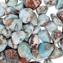 Larimar - Tumble - Dominican Republic - Throat Chakra, Crown Chakra