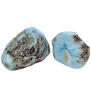 Larimar - Tumble - Dominican Republic - Throat Chakra, Crown Chakra