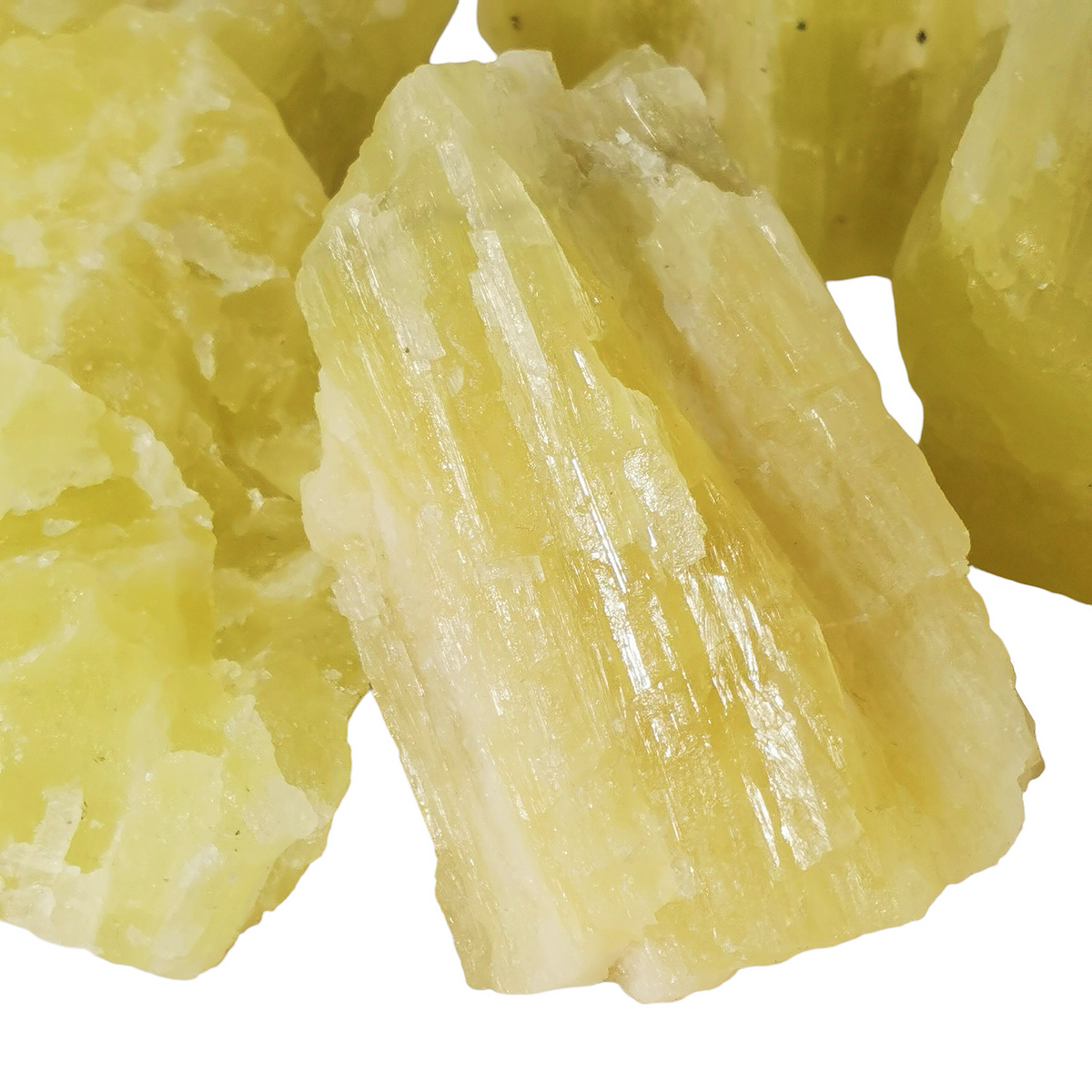 Lemon Calcite specimen, calcium carbonate.