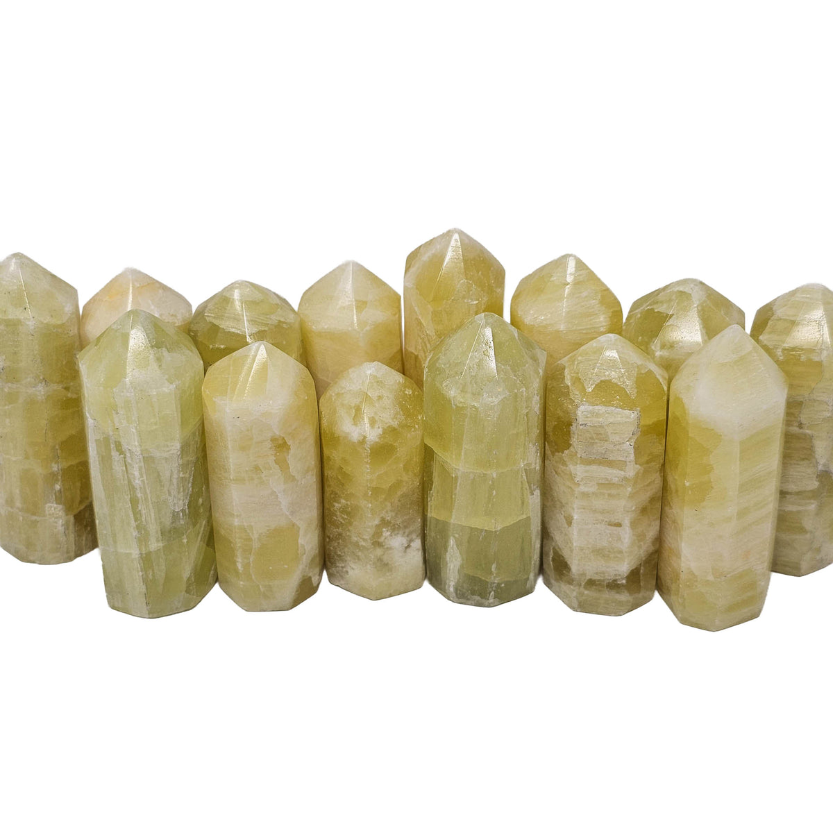 Lemon Calcite - Obelisk - Helmand, Afghanistan - Solar Plexus Chakra