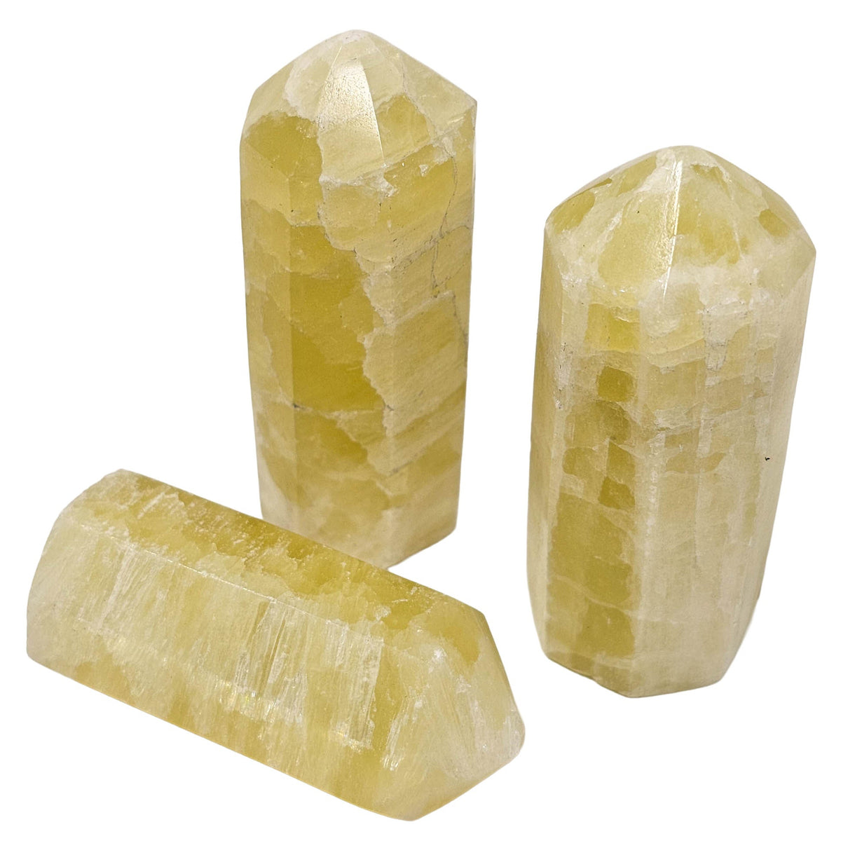Lemon Calcite - Obelisk - Helmand, Afghanistan - Solar Plexus Chakra
