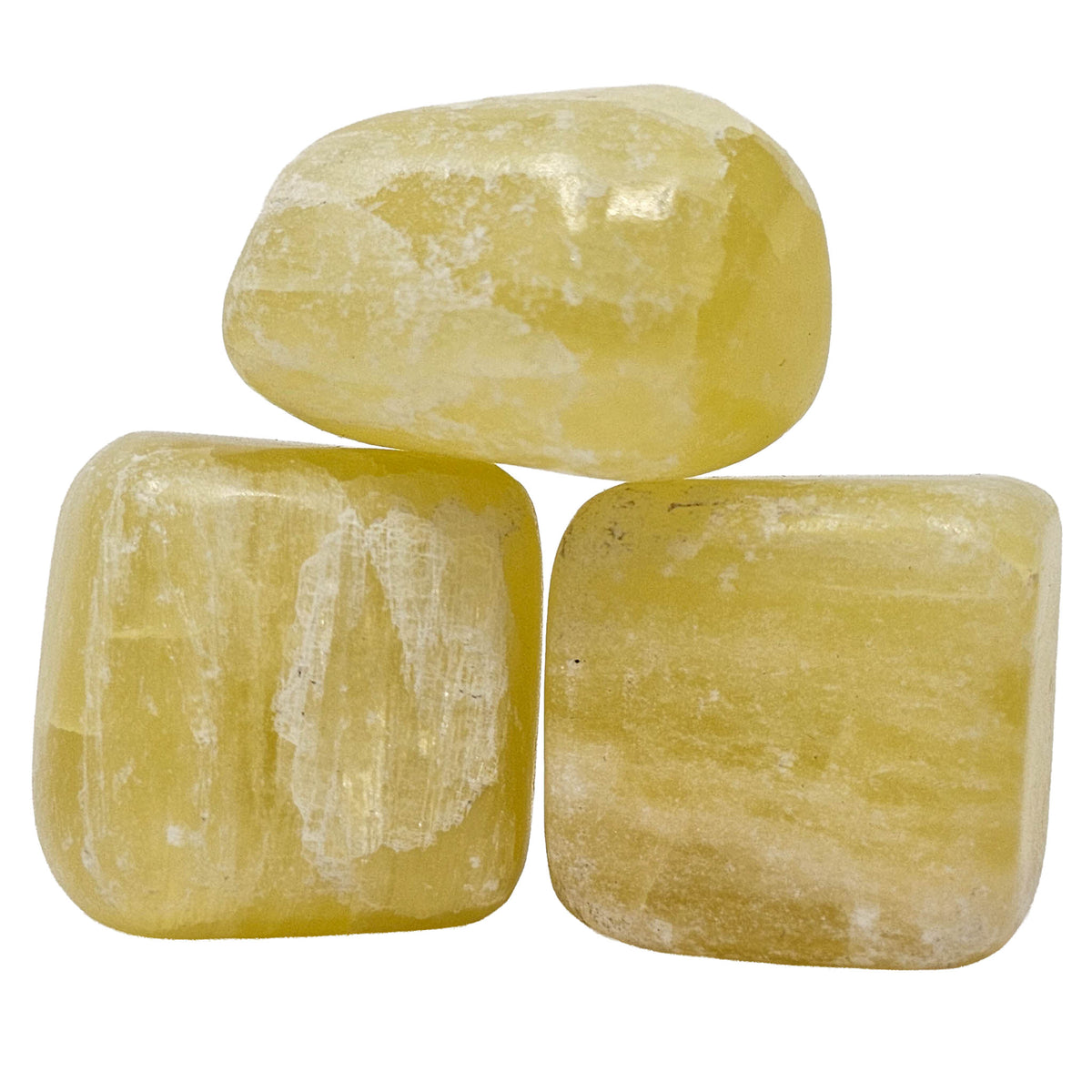 Lemon Calcite - Tumble - Pakistan / Afghanistan - Solar Plexus Chakra