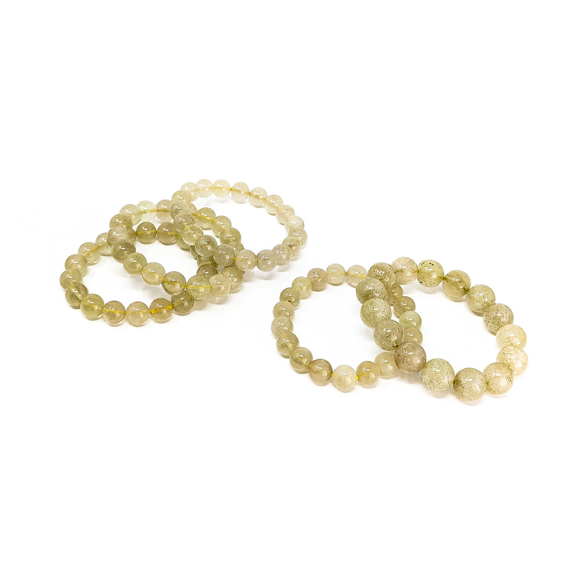 Libyan Desert Glass bead bracelet from Egypt – two bracelets