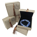 Linen Jewelry Box with Tassle - China