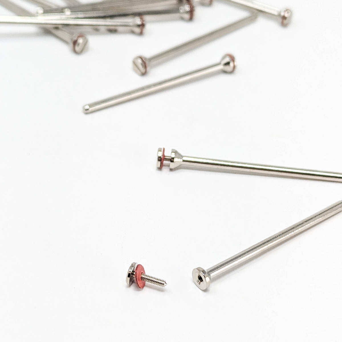 Low Profile Screw Head narrow shaft mandrel 5pc, made of steel.