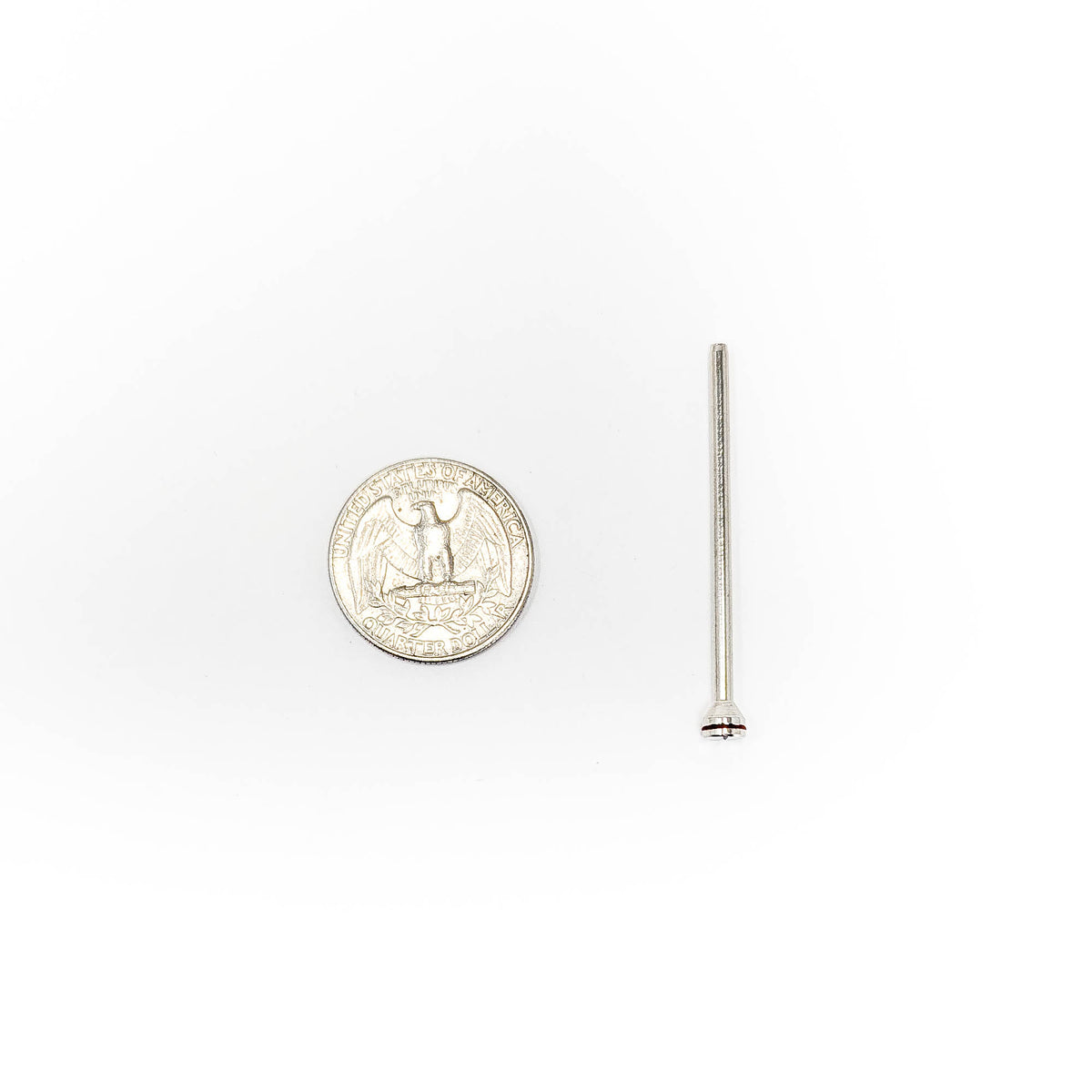 Low Profile Screw Head narrow shaft mandrel 5pc, made of steel.
