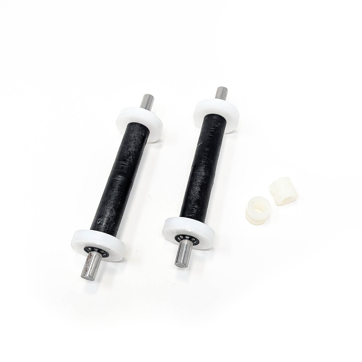 Model MP-1 Idler Shaft thumler part, made of steel, plastic and rubber.