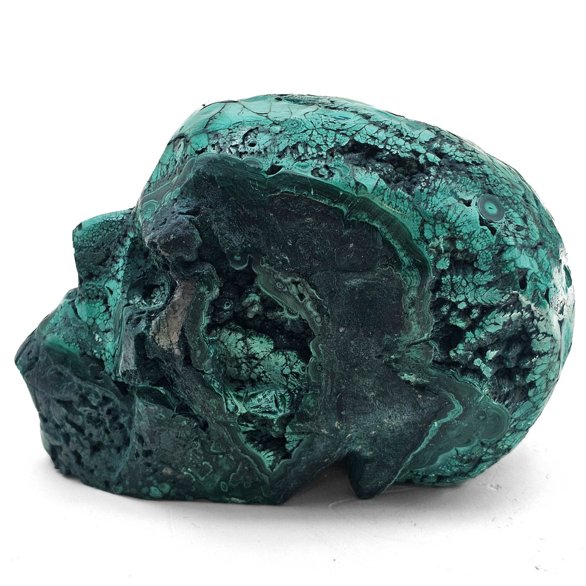 Malachite skull.