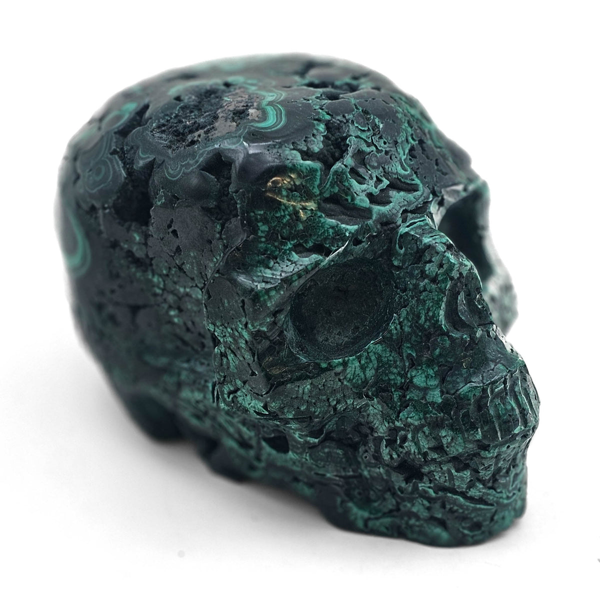 Malachite skull.