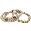 Mammoth Ivory - Barrel Beaded Bracelet