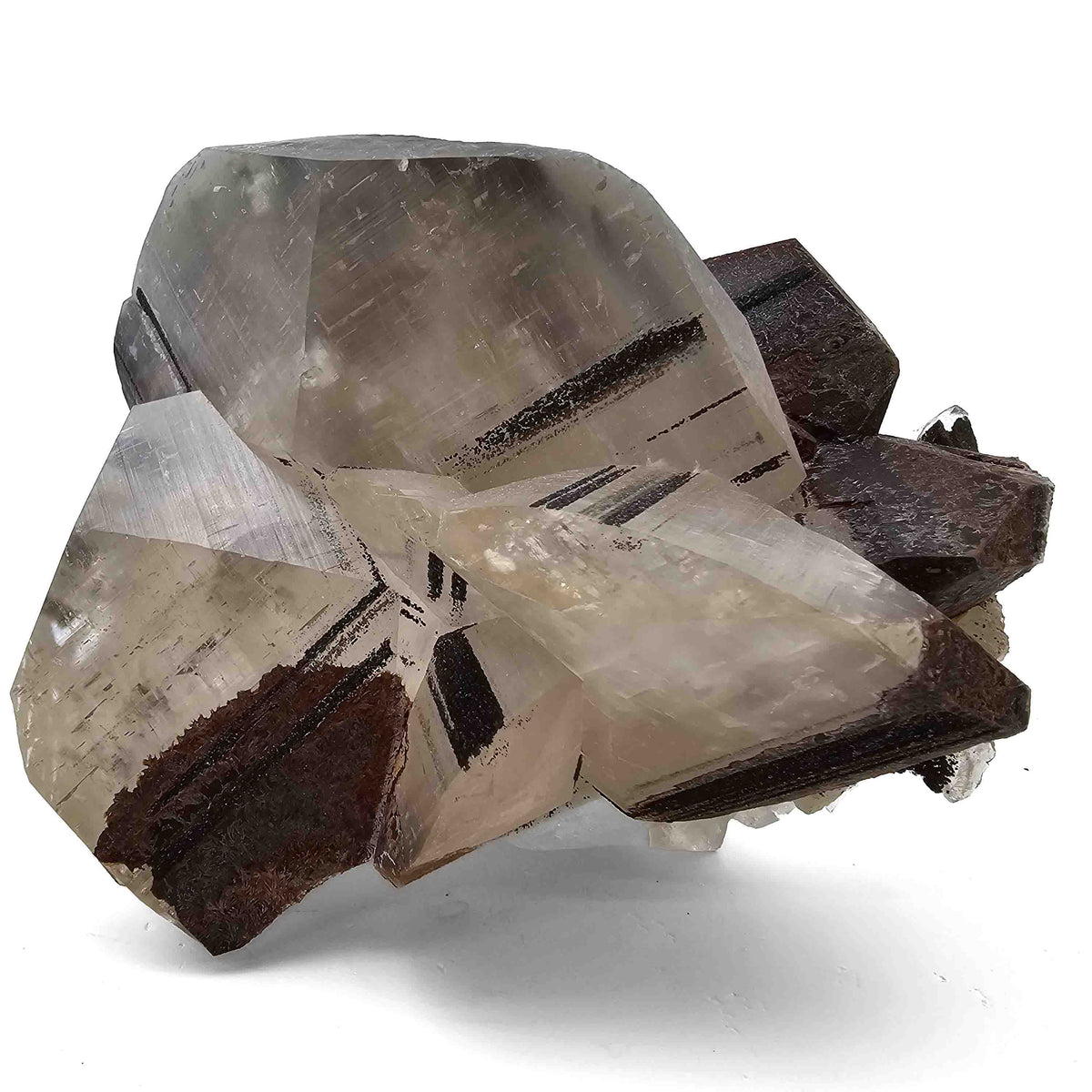 Mercedes Calcite (Chalcopyrite on Calcite) specimen from Daye Mine, Huangshi, Hubei Province, China.