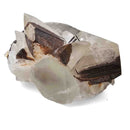 Mercedes Calcite (Chalcopyrite on Calcite) - Specimen