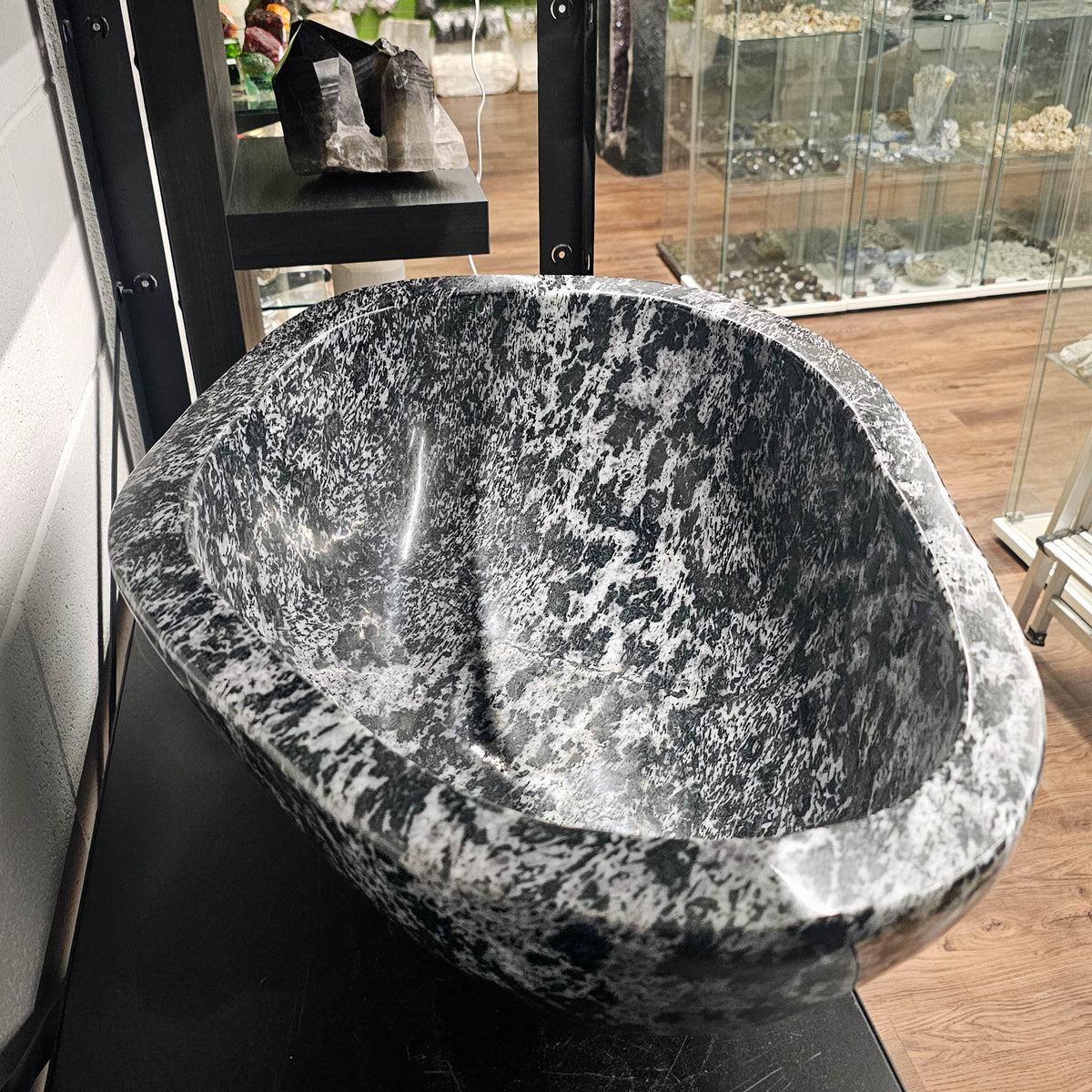 Merlinite - Polished Bowl - Statement Specimen - Madagascar - Third Eye, Crown, and Root Chakras