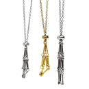 Metal Crystal Holder - Necklace
