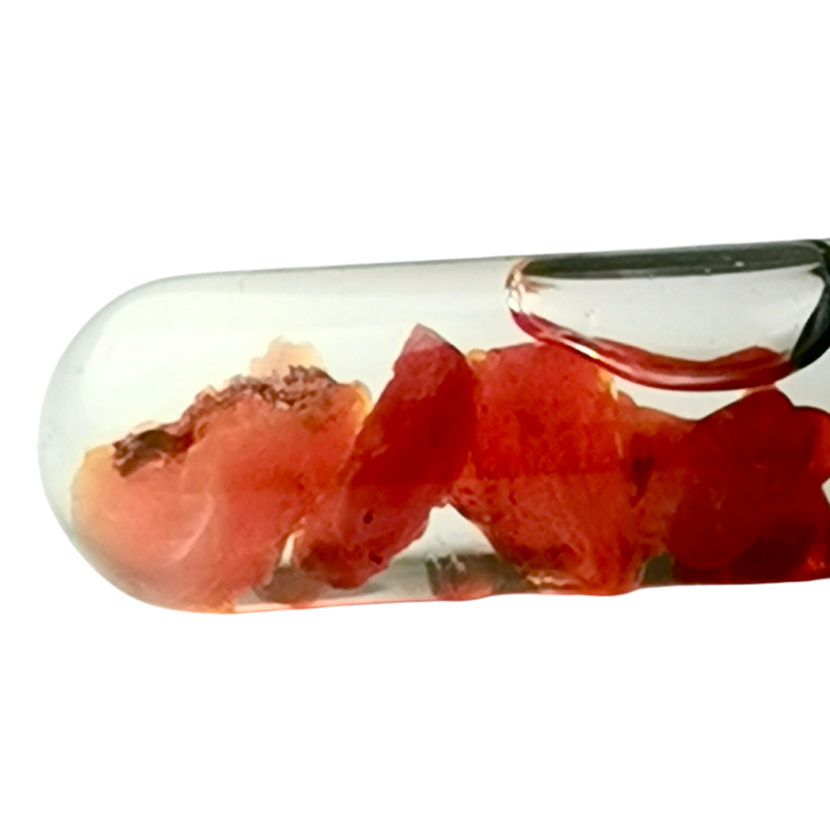 Mexican Fire Opal specimen, hydrated silica, from Mexico.