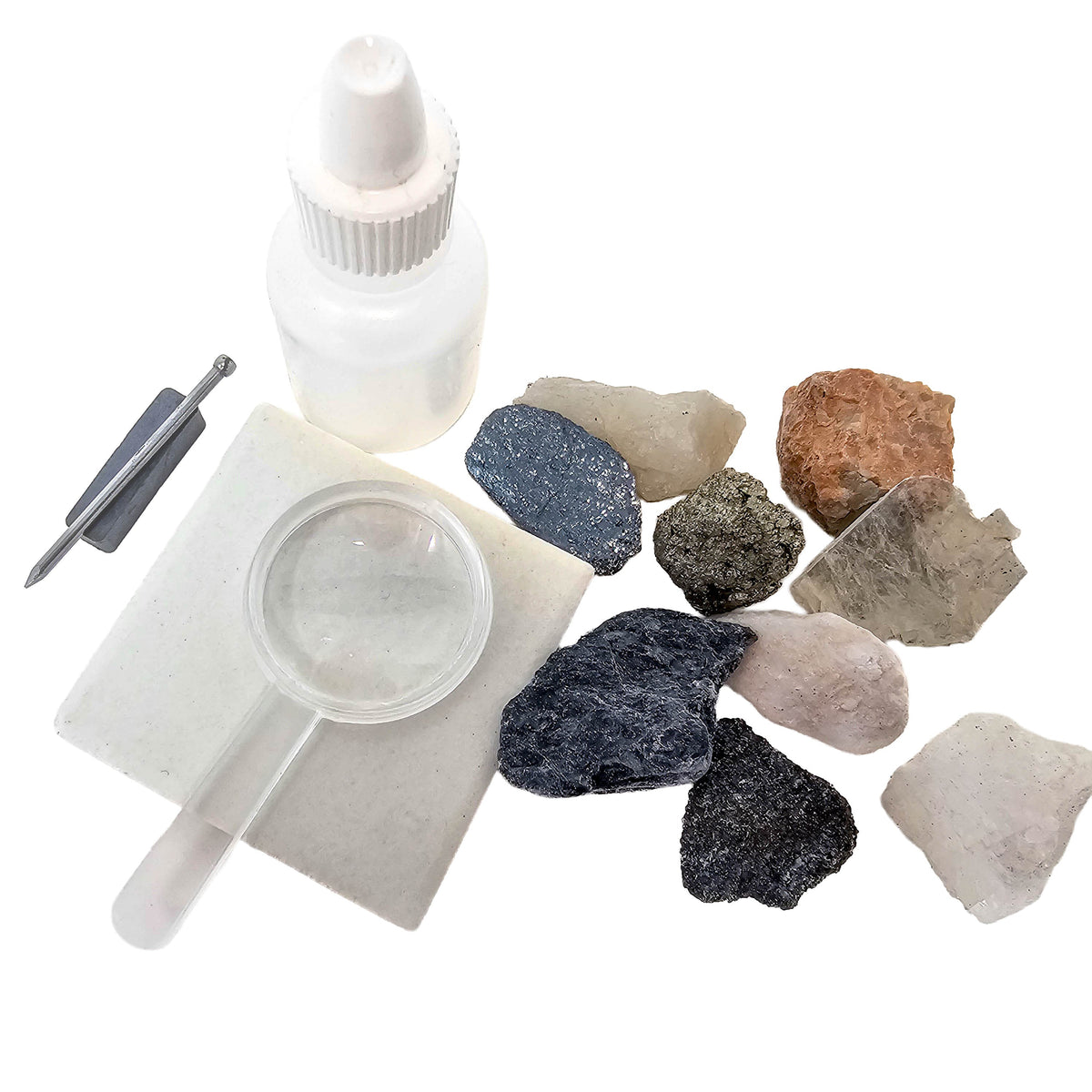 Mineral Hardness Test Kit education set.