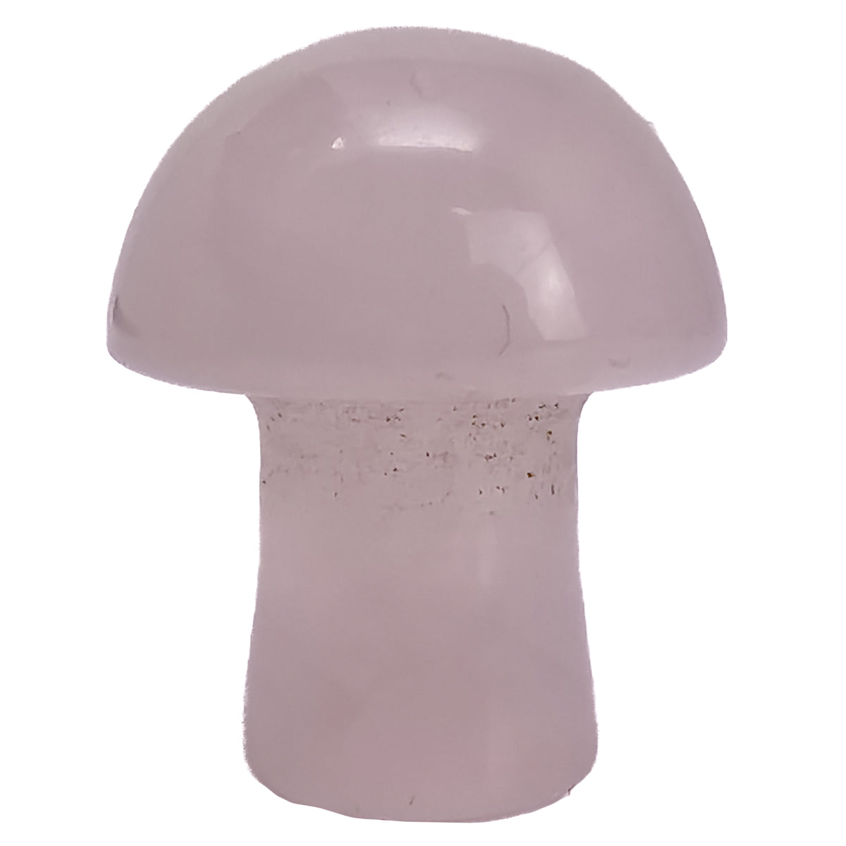 Mini mushroom carving – rose quartz mushroom